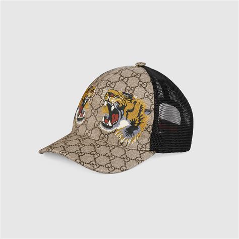 gucci cap tigers|Gucci tiger print hat.